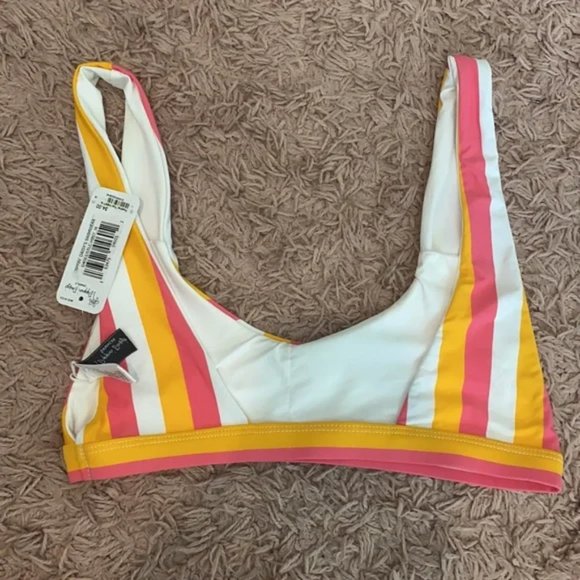 Dippin' Daisy's Pink and Yellow Striped Bikini - Picture 4 of 5
